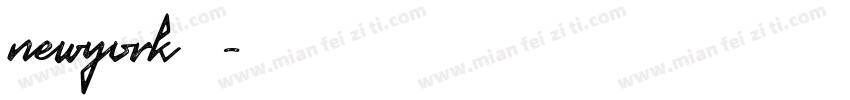 newyork 常规字体转换